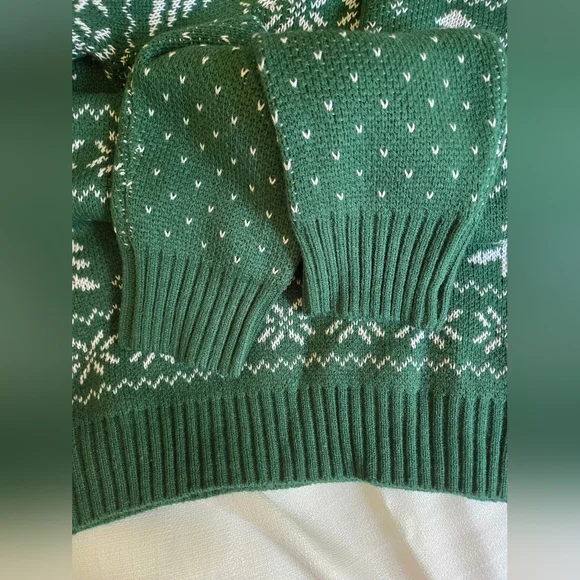 Women’s Green Winter Sweater Dress Size Large, New Without Tags - Picture 5 of 6